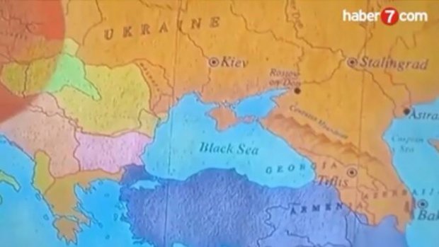 Türkiyə torpaqları Ermənistan ərazisi kimi göstərildi