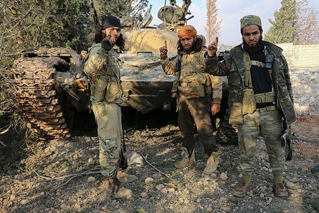 Suriyalı döyüşçülər Ukrayna sərhədindədir