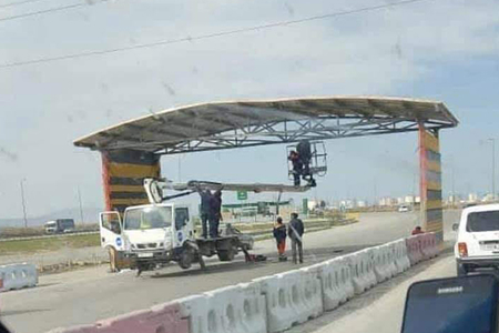Karantin postları tamamilə sökülür Karantin postları tamamilə sökülür