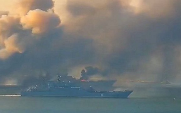 Ukrayna Qara dənizdə Rusiyanın daha bir gəmisini vurdu