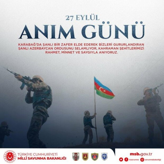 Türkiyə MN Anım Günü ilə bağlı paylaşım etdi Türkiyə MN Anım Günü ilə bağlı paylaşım etdi