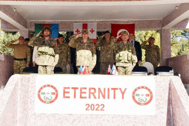 Türkiyə-Azərbaycan-Gürcüstan hərbçiləri birgə təlimdə Türkiyə-Azərbaycan-Gürcüstan hərbçiləri birgə təlimdə