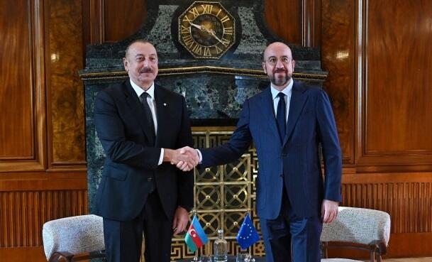 İlham Əliyev Mişellə görüşdü