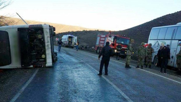 Türkiyədə avtobus qəzası: 20 nəfər...