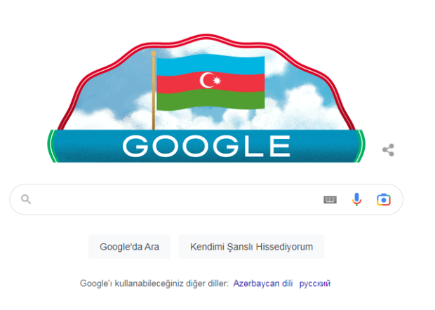 "Google"dən Müstəqillik Günü təbriki "Google"dən Müstəqillik Günü təbriki