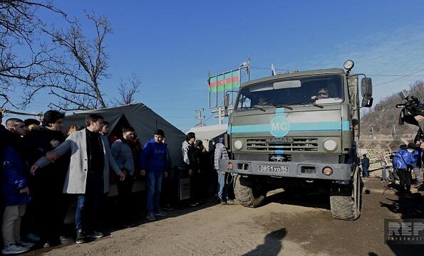 Rusiyadan Qarabağa 35 ton humanitar yük gətirildi