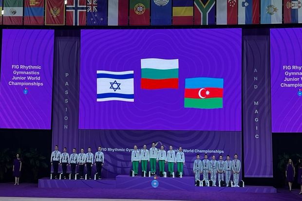 Yığmamız bədii gimnastika üzrə gənclər arasında dünya çempionatında bürünc medal qazandı