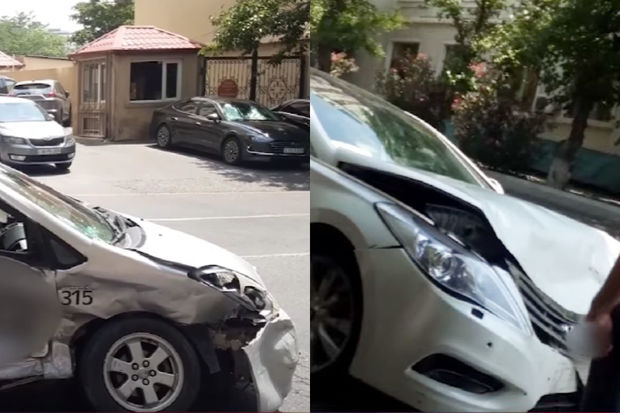 Bakıda taksinin iştirakı ilə yol-nəqliyyat hadisəsi baş verib