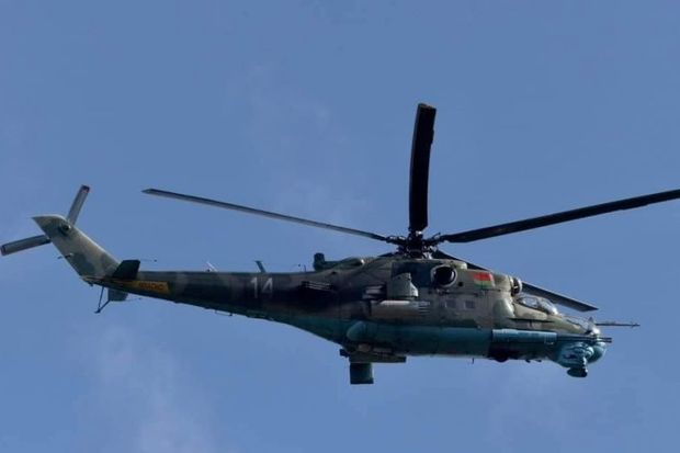 Belarus hərbi helikopterləri Polşa səmasında göründü